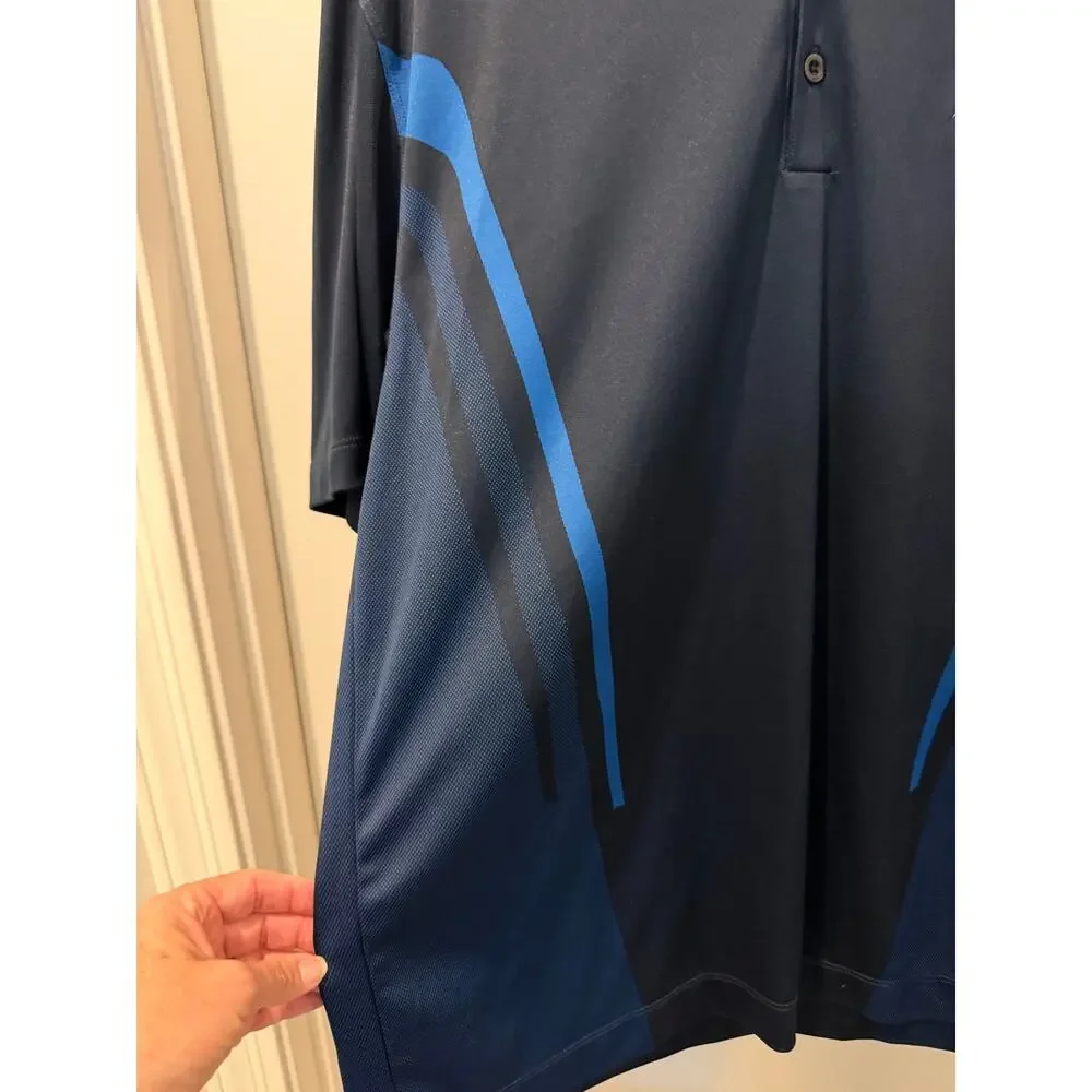 Nike Golf Dri-FIT Polo Troon Country Club Scottsdale AZ Men’s Medium Blue